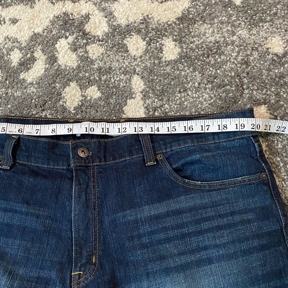 TRUE CRAFT Mens Denim Distressed Straight Jeans - Picture 13 of 16